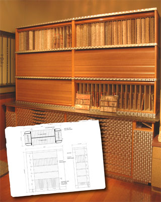 A comparison photo showing the Landstar Homes brick sample fixture concept drawing and the final product
